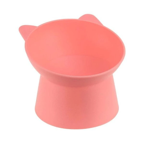 Миска для животных 200мл пластик КОТ коралловый (10)