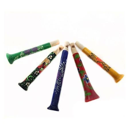 Свисток дерево Дудочка с хохломской росписью (1)