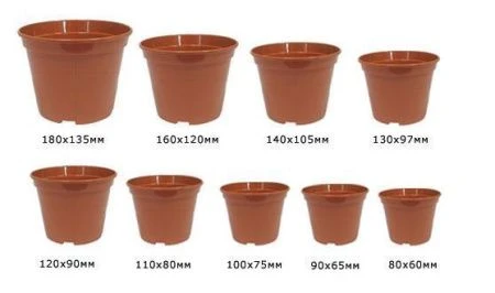 Горшок для рассады пластик 0,55л терракот круг 11*8см (85/1360)