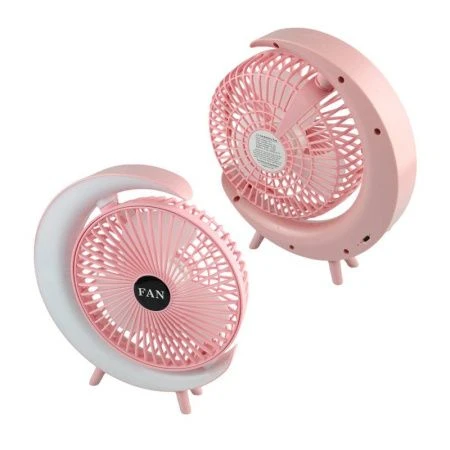 Вентилятор настольный портативный с LED подсветкой, USB 6,5см (40)