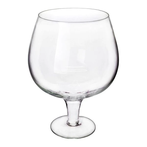 Ваза для цветов 32см стекло бокал БРЕНДИ Натали-3 на средней ножке 7л (2)