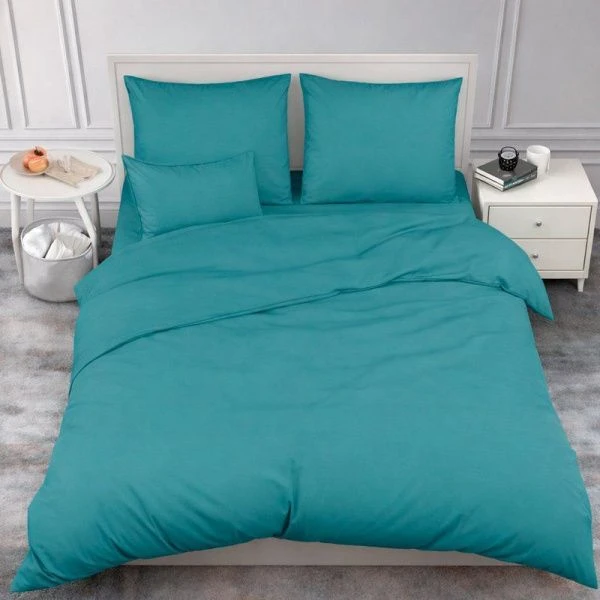 КПБ 1,5сп поплин 100%хлопок (пр. на резинке 90*200, под. 145*210, нав. 70*70*2) 661 Виридиан