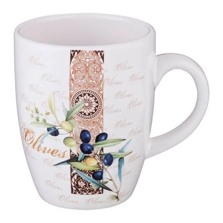 Кружка 300мл керамика ОЛИВКИ (72)