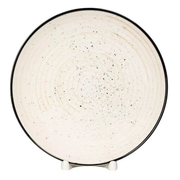 Тарелка мелкая 19см керамика Аэрография ФЬЮЖЕН МИЕЛИ десертная (6/48)