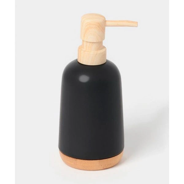 Набор для ванной "Эко" 4 предмета (мыльница. дозатор для мыла, 2 стакана), цвет черный   6851677