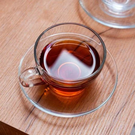 Чайный набор 4пр стекло БЕЙСИК на 2 персоны 215мл (12)