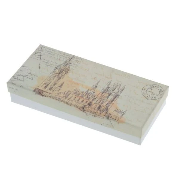 Набор подарочный: ручка перьевая, чернильница, подставка д/ручки, 5 наконечников 22*10*4см