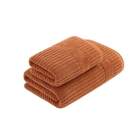 Набор полотенец 2пр 50*90/70*140 махровые Karna HARVEY терракотовый 380г