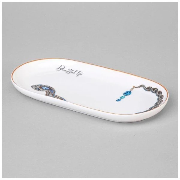 Блюдо 20,5см фарфор BEAUTIFUL LIFE овальное (60)