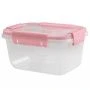 Контейнер пищевой 750мл 156*112*84мм пластик Butterfly BRIGHT герметичный розовый (16)