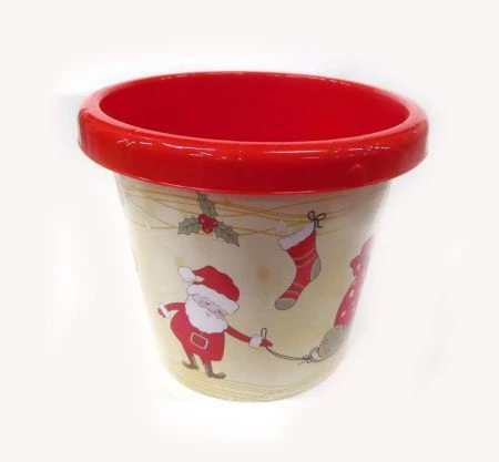 Кашпо для елки 7л ЗИМНЯЯ СКАЗКА  26см (10)