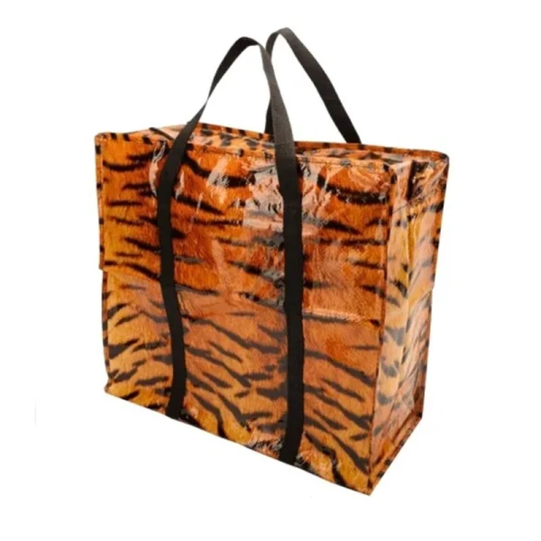 Сумка хозяйственная 64*51*32см полипропилен ПП фотопечать тигр 704 (8/96)