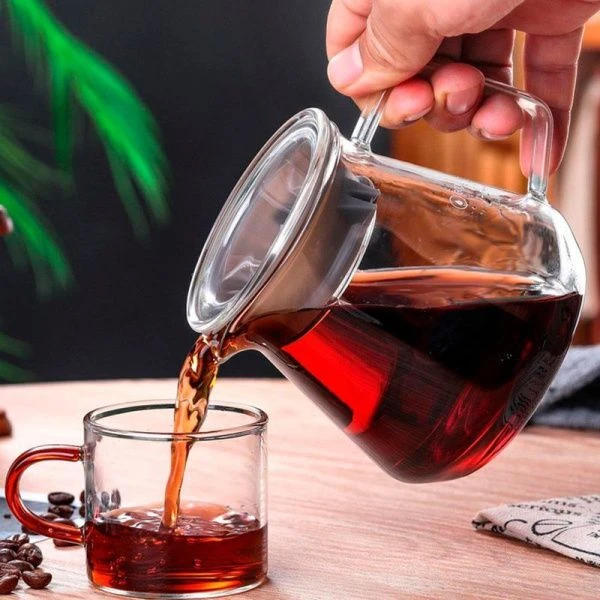 Кофейник 600мл стекло LC095951 (80) JC-18093