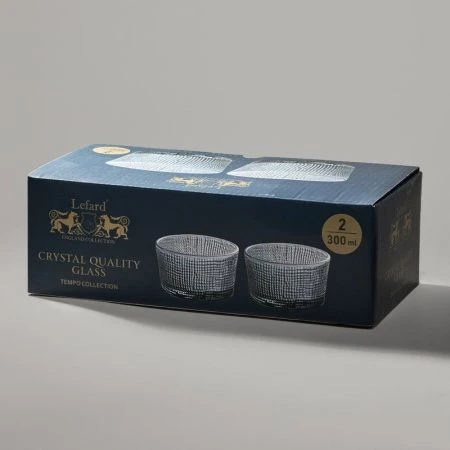 Салатники набор 2шт 10,6*10,5*5,8см стекло Tempo grey (12)