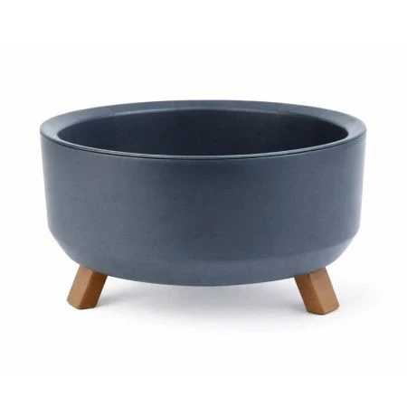 Кашпо 700мл 9*15см пластик ГРАЦИЯ прайм антрацит (12)