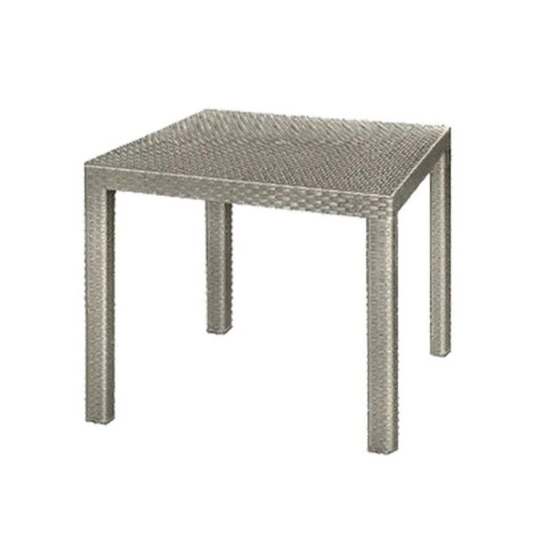 Стол 815*815*750мм пластик Rodos квадратный серо-коричневый (1)