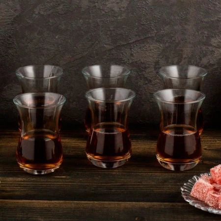 Чайный набор 6пр стекло ЧАЙ И КОФЕ на 6 персон 160мл (8)