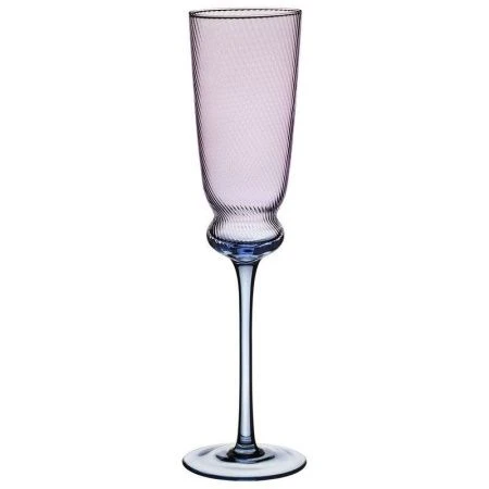 Бокалы для шампанского набор 2шт 210мл стекло Twist & Shine фиолетовый (15)