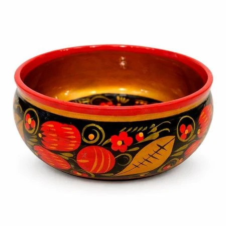 Супница 400мл дерево средняя с хохломской росписью малая (1)