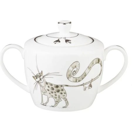 Сахарница 450мл фарфор КОТИКИ 11см (36)