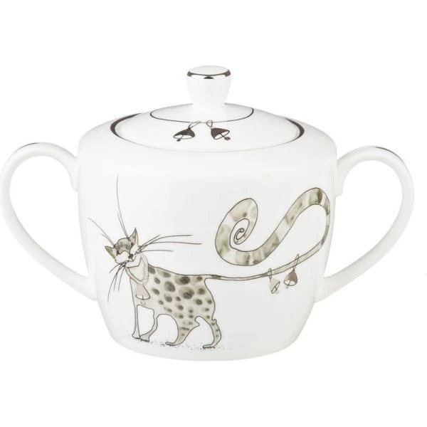 Сахарница 450мл фарфор КОТИКИ 11см (36)