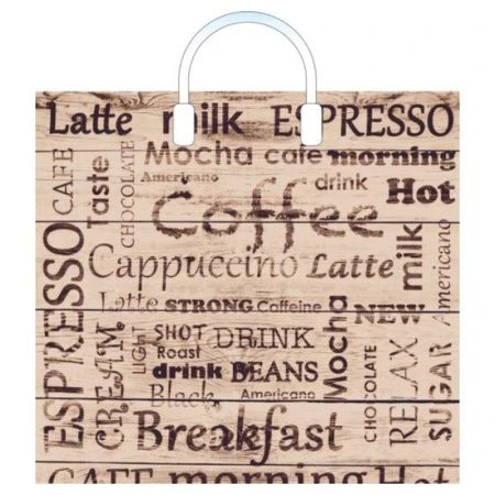 Пакет с пластиковой ручкой 40*36+4см полиэтилен Кофе-брейк (100)