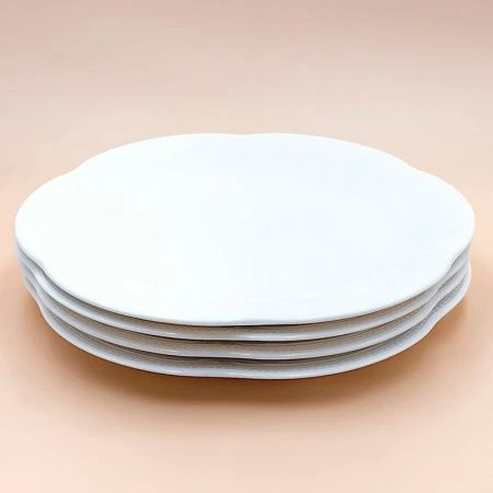 Тарелка мелкая 26см фарфор White Ornaments обеденная (24)