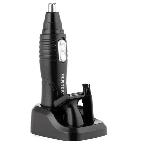 Триммер эл. 3 в 1 пластик Centek CT-2179 чёрный/серебро + BARBER-стайлер для бороды и усов (40)