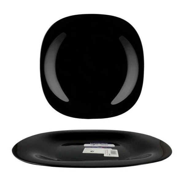 Тарелка мелкая 26см стеклокерамика КАРИН НЬЮ БЛЭК обеденная L9817 (24)