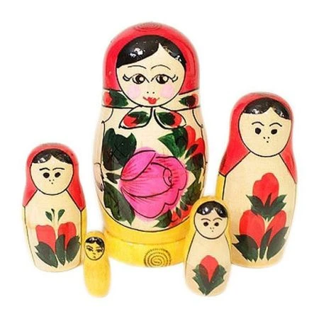 Матрешка 5-ти кукольная 11*5см дерево традиционная малая (1)