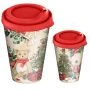 Набор с декором: стакан с крышкой 420мл + ланч-бокс 850мл пластик ИГРУШКИ красный (20) 223137106/03