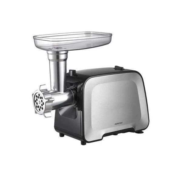 Мясорубка электрическая нерж.сталь Centek CT-1604 2200Вт 2 диска, 2 насадки, реверс (4)