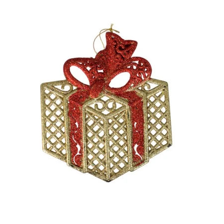 Игрушка новогодняя на елку ПОДАРОК 24см (6цветов) HS121 JC-6647 (288)