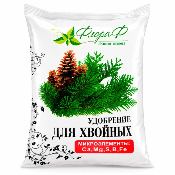 Удобрение минеральное с микроэлементами для хвои 900г Флора Ф (20)