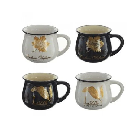 яяяКружка фарфор 300мл Золотой лист, 4 вида, подар.уп. (100) яяяКружка фарфор 300мл Золотой лист, 4 вида, подар.уп. (100)
