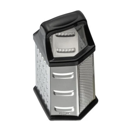 Терка 6 гранная 13*14,6*23см нерж.сталь SHAM с пласт.контейнером (12)