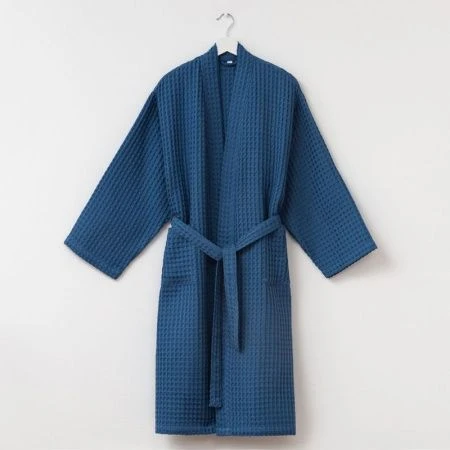 Халат мужской удлиненный вафельный Boho р-р 46-48 синий 100%хлопок, 290г/м2 6243569