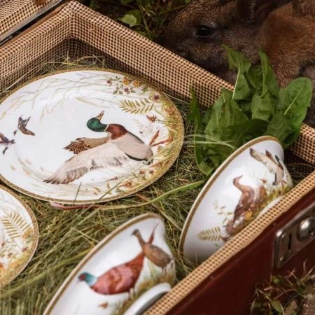 Чайный набор 12пр фарфор ОХОТА на 6 персон 300мл (8)