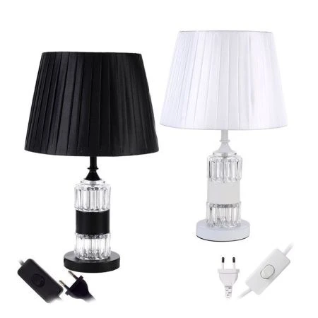 Лампа настольная с абажуром металл/пластик 49см 8187 (24)