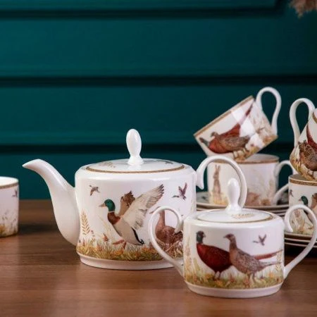 Чайный набор 14пр фарфор ОХОТА на 6 персон 300мл (4)