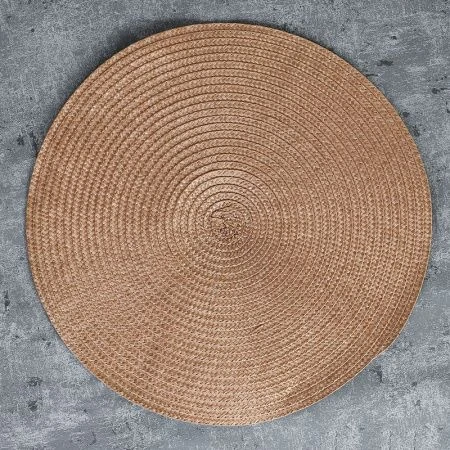 Салфетка сервировочная 38см ПВХ кофейный L-38 brown (6/300)