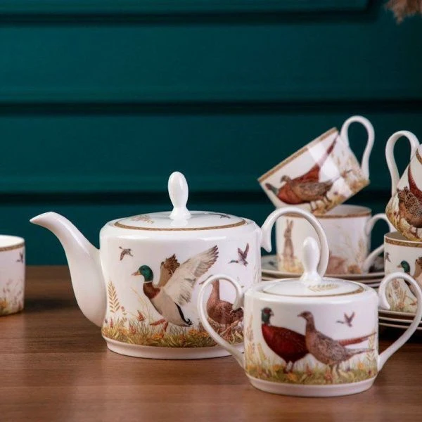 Чайный набор 14пр фарфор ОХОТА на 6 персон 300мл (4)