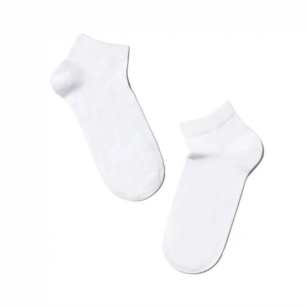 Носки женские хлопковые короткие CONTE Active р.25 (38-39), 484 белые