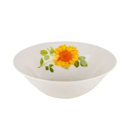Салатник 360мл 15см фарфор ПОДСОЛНУХИ-2 круглый (12/96)