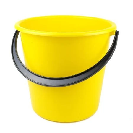 Ведро 10л пластик желтое ударопрочное (мягкое) без крышки В10-01 (10)