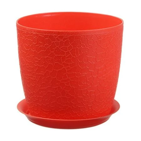 Кашпо 2,3л d160мм пластик ВЕРОНА Красный с подставкой d220мм (20)