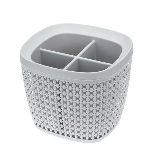 Сушилка для столовых приборов пластик ПИРУЛА смоки (20)