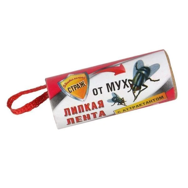 Лента липкая от мух 100 БДИТЕЛЬНЫЙ СТРАЖ  (1000/100)