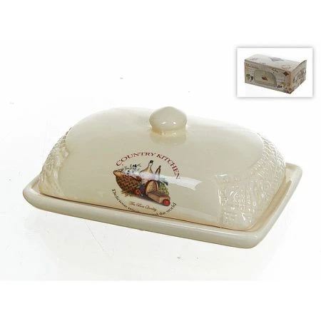 Масленка керамика COUNTRY KITCHEN 16,5*11,5*6,5см подар.уп. (24)