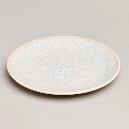 Тарелка мелкая 20,5см керамика Crocus бежевая десертная (4/24)